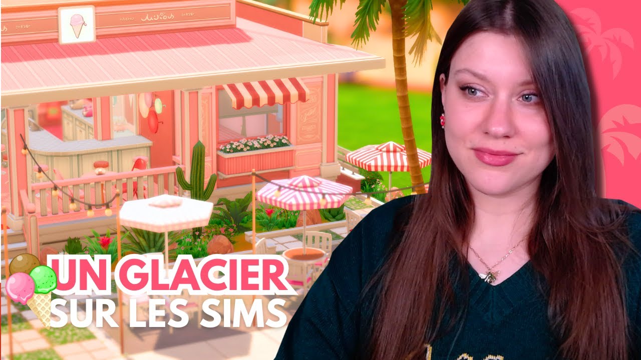 On construit un GLACIER à Oasis Spring !🍦| SIMS 4