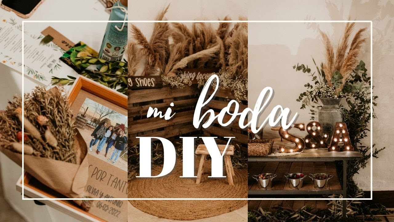 💍 Así hice estas ideas increíbles de decoraciones DIY para mi boda 👰🏽‍♀️| Bricoleta