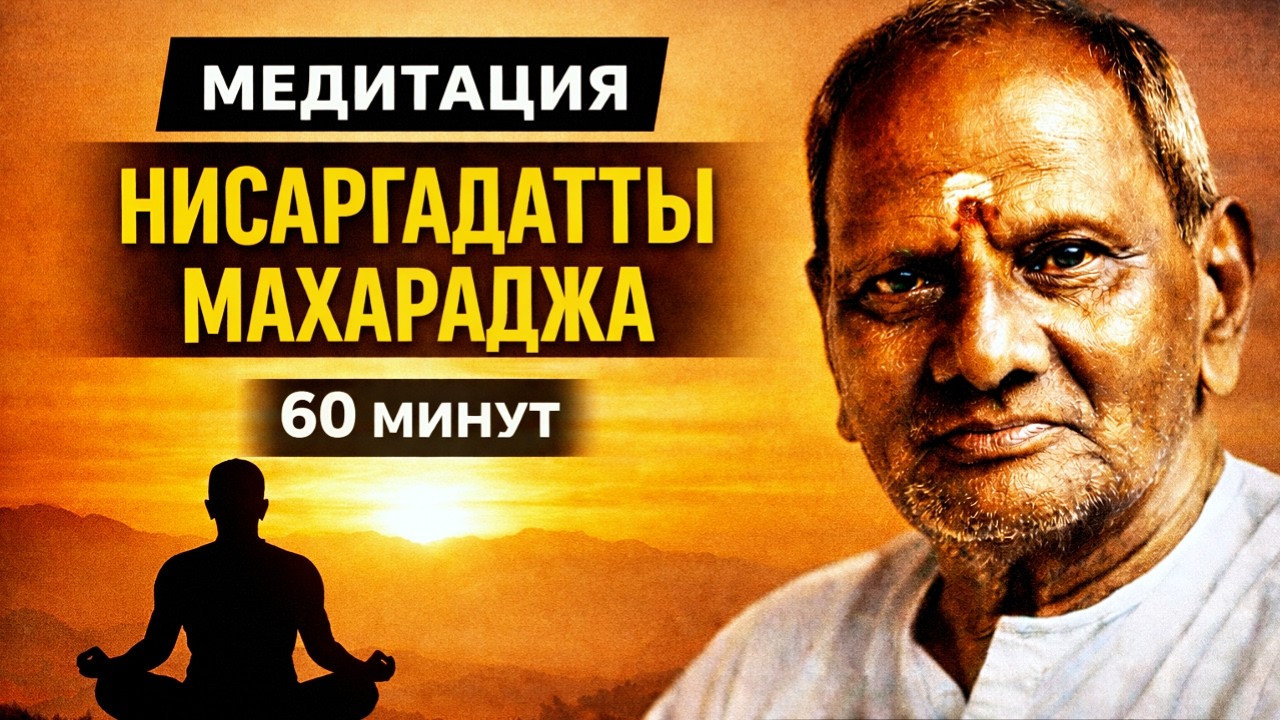 Просто Будь | Медитация «Я Есть» по методу Нисаргадатты. Средний уровень 60 минут. #медитации