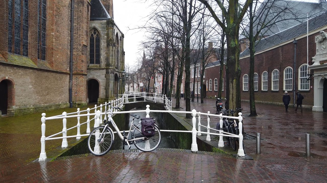 Walking in the Rain ☔ | Delft | The Netherlands 4K