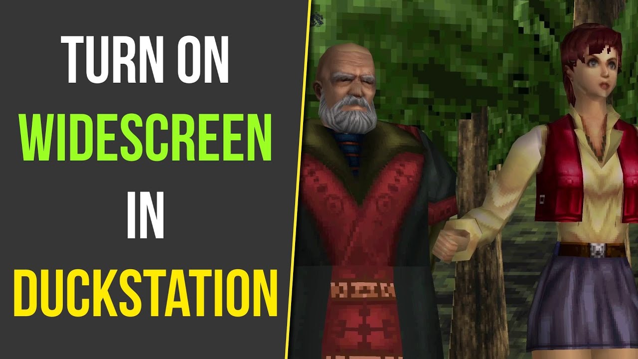 Как включить широкоэкранный режим в Duckstation