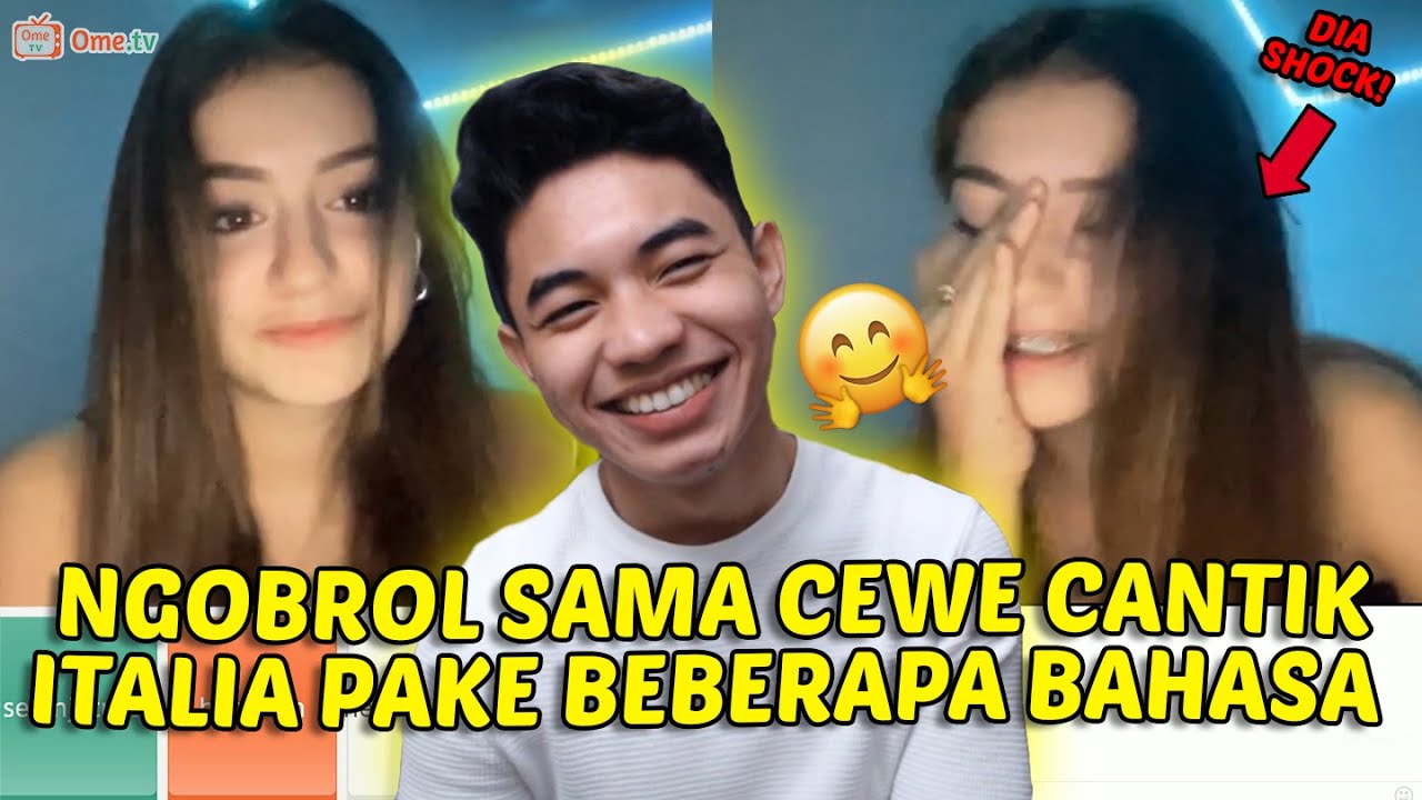 Ketemu Cewe Cantik Italia Yg Suka Bahasa !! Langsung Angkat Jadi Adik !!- Ome.TV Internasional