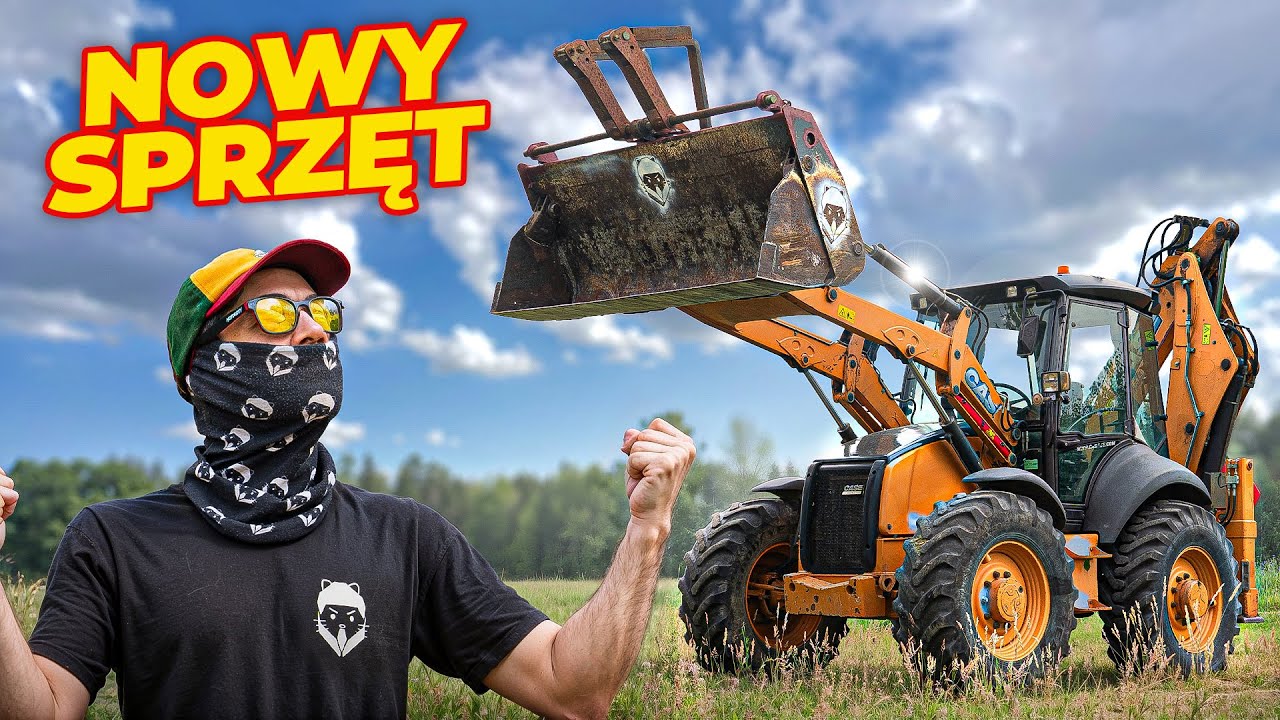 Kupiliśmy Koparkę CASE do kopania skoczni dla aut!