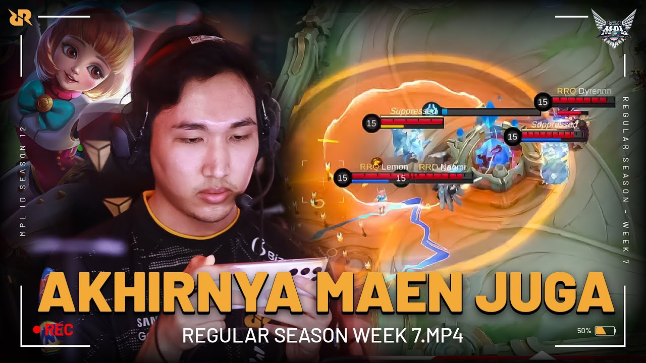 DEBUT LEMON DAN DYRENNN | TEAM RRQ MOBILE LEGENDS - MPL ID S12 WEEK 7