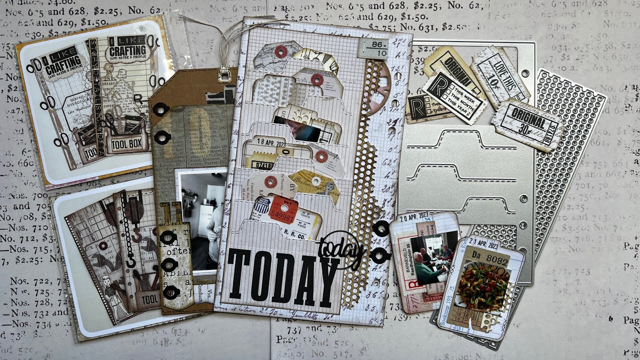 How to create a 6 tier pocket - Week 15 and 16 in my memory planner-live (Dutch)