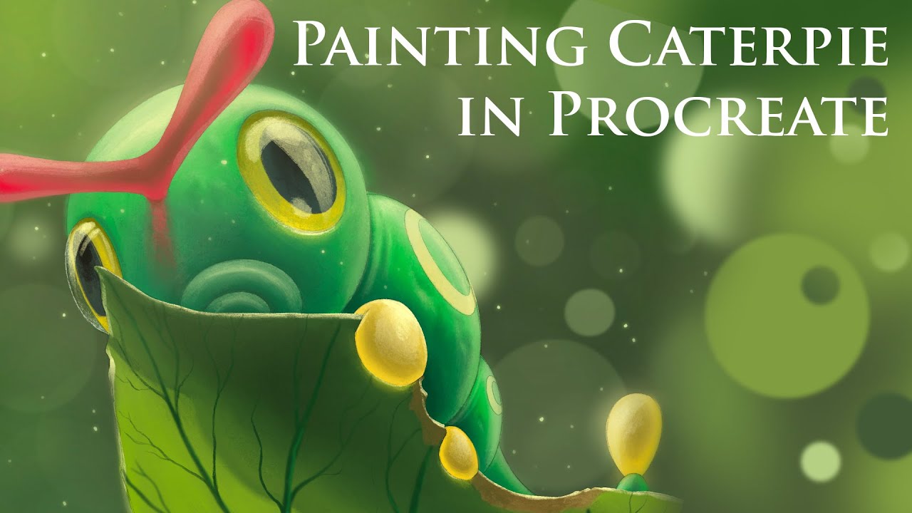 Painting Caterpie in Procreate!