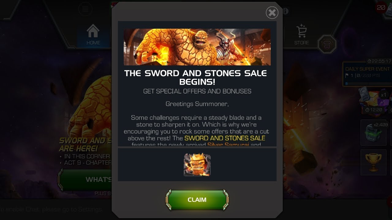 Blade and boulder opening for my main account 