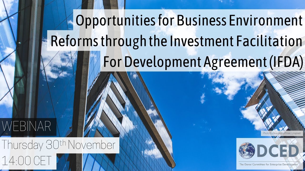 DCED Webinar: Opportunities for Business Environment Reforms through the  IFDA