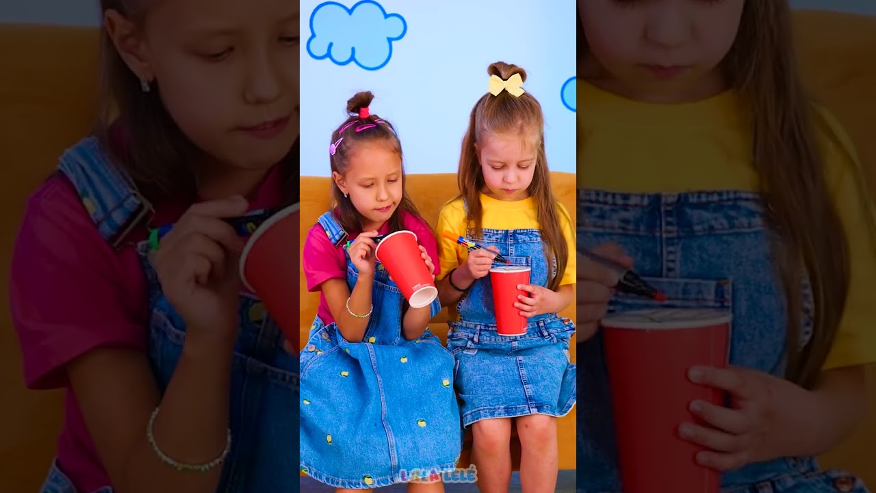 Show de Luzes DIY com Copos de Pl&aacute;stico! 🥤✨ #showdeluzes #artesanatoinfantil