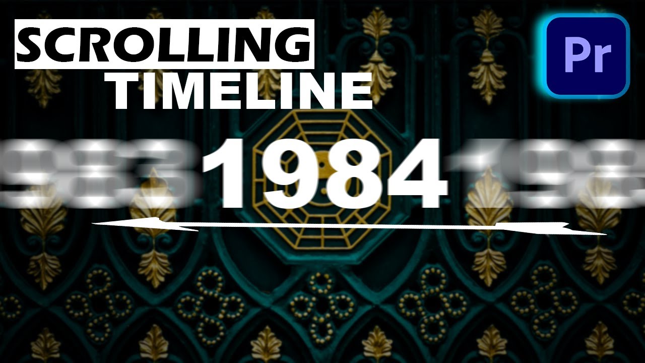 How to Create Scrolling Timeline Year Animation in Premiere Pro
