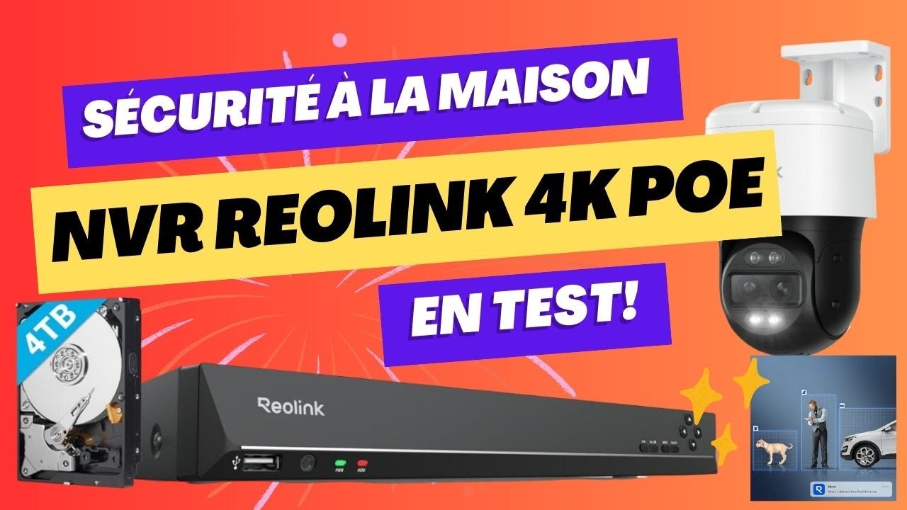 NVR Reolink 4K POE – Mon atout sécurité 🚨