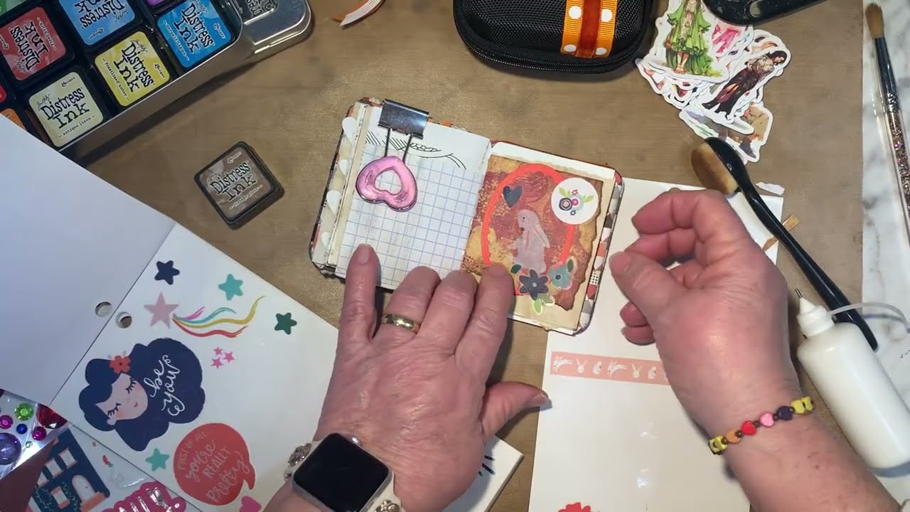 Journal With Me in my Little Orange Junk Journal