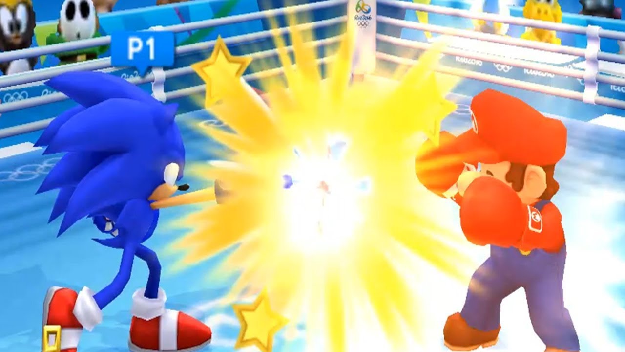 Mario and Sonic at the Rio 2016 Olympic Games 3DS All Characters Gameplay Boxing
