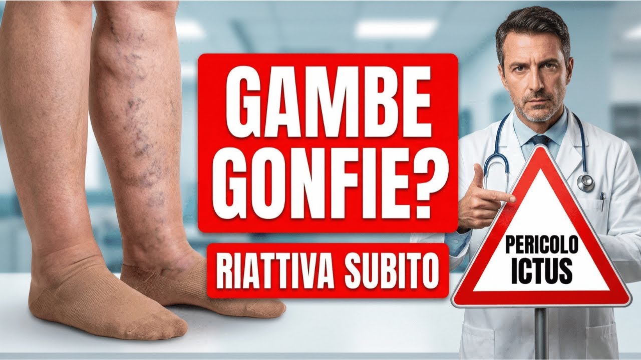 GAMBE GONFIE  E PESANTI? Fai QUESTI 5 Movimenti ogni giorno (Evita l'Ictus)