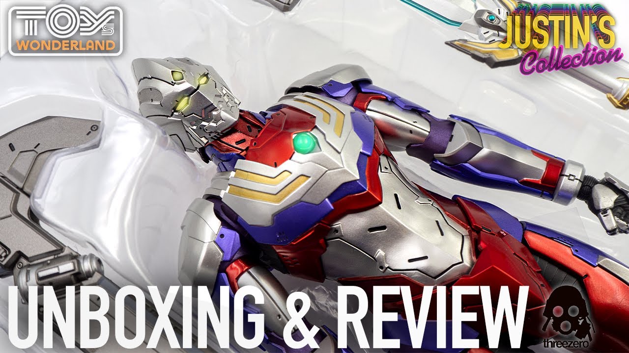 Ultraman Tiga Diecast Threezero 1/6 Scale Figure Unboxing & Review