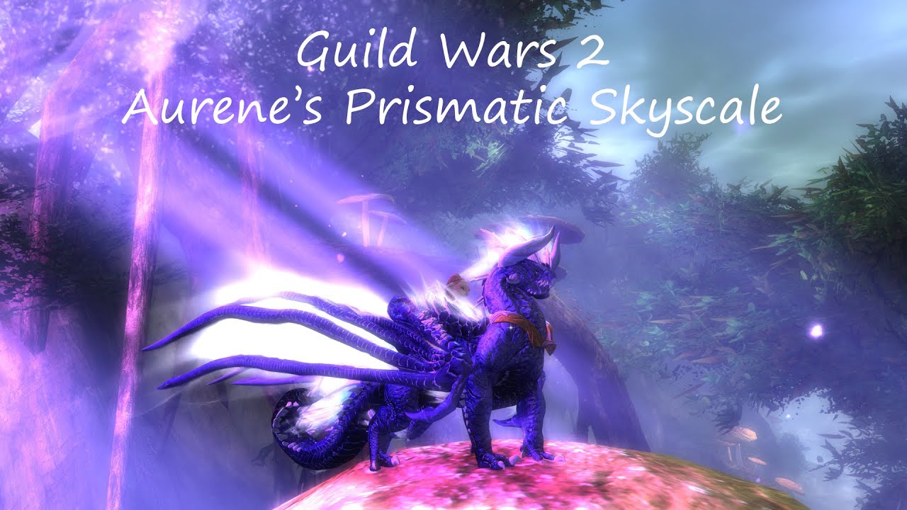 Guild Wars 2 Aurene's Prismatic skyscale & dyes