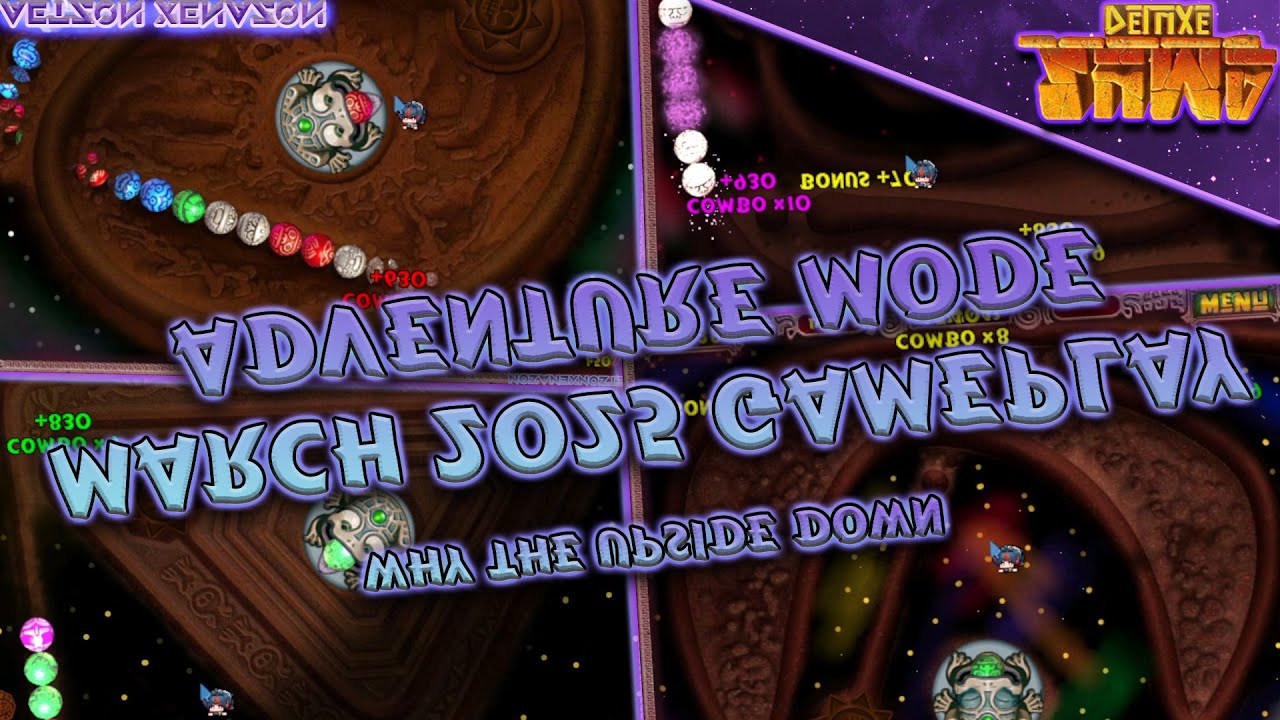 Zuma Deluxe, but the ˥ǝʌǝls Ⅎlᴉddǝp Λǝɹʇᴉɔɐllʎ | Znɯɐ ɹǝʌǝɹsǝ | Zuma Deluxe Mod 2025 Gameplay