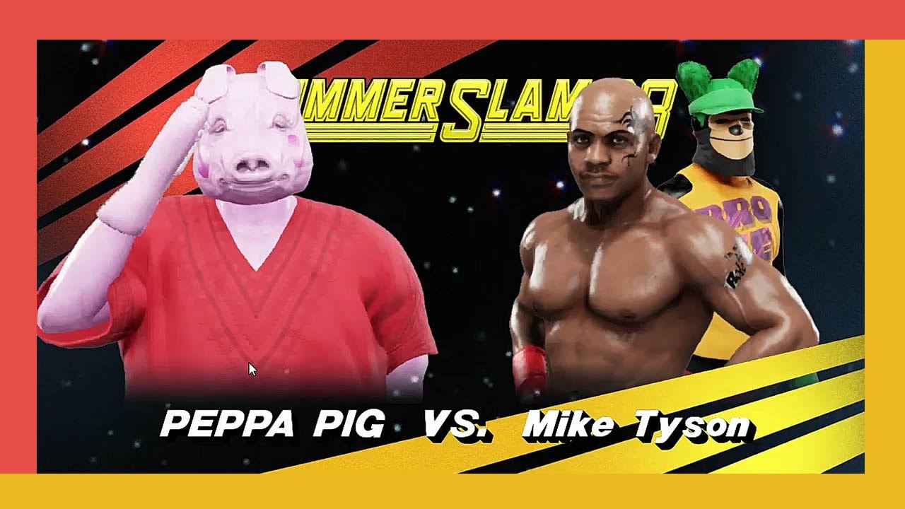 Peppa Pig vs Mike Tyson | WWE | Batalha Cartoon