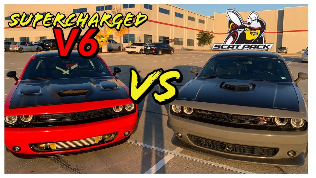 Can a Supercharged V6 beat a 392 Scatpack?  I was shocked..