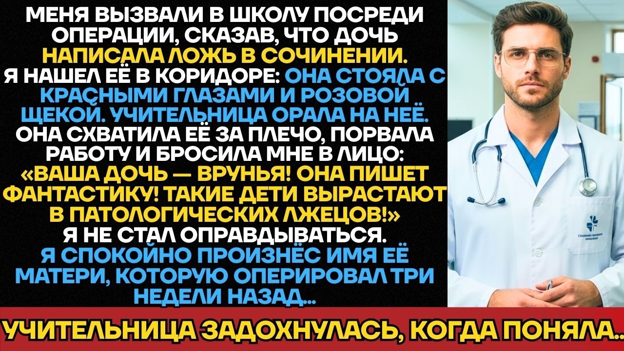 «Ваша Дочь — Лгунья!» - Кричала Учительница. Но Я Назвал Имя Её Матери, И Она Онемела