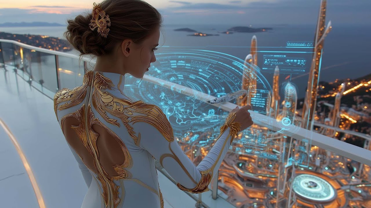 Luxury AI Society | Futuristic 4K Sci-Fi Ambience for Focus & Productivity