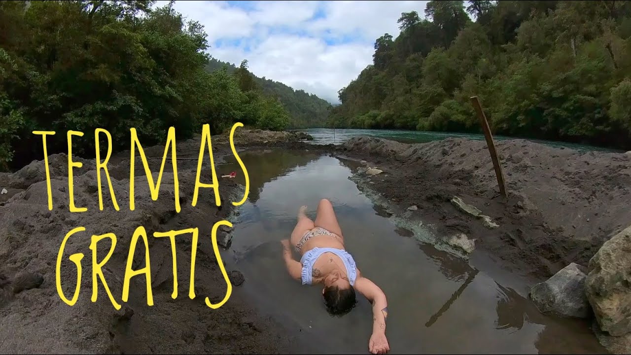 termas GRATIS  en Ralun, Cochamó, región de los lagos
