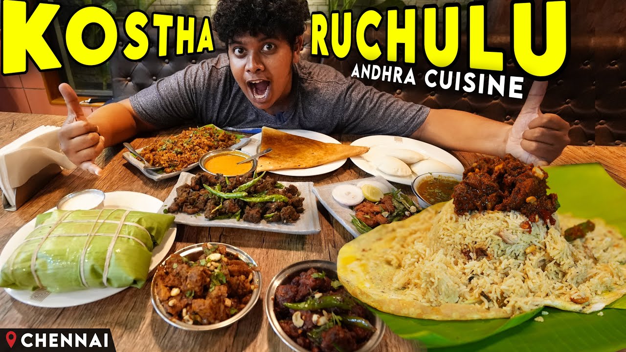சிக்கன் பொட்டலம் புலாவும் ஹைதராபாதி சிக்கன் 65யும் - Kostha Ruchulu In Chennai - Irfan's View