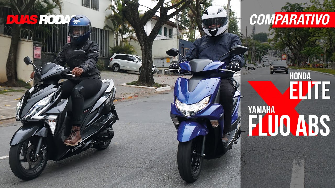 COMPARATIVO DUAS RODAS - SCOOTER HONDA ELITE 125 X YAMAHA FLUO ABS