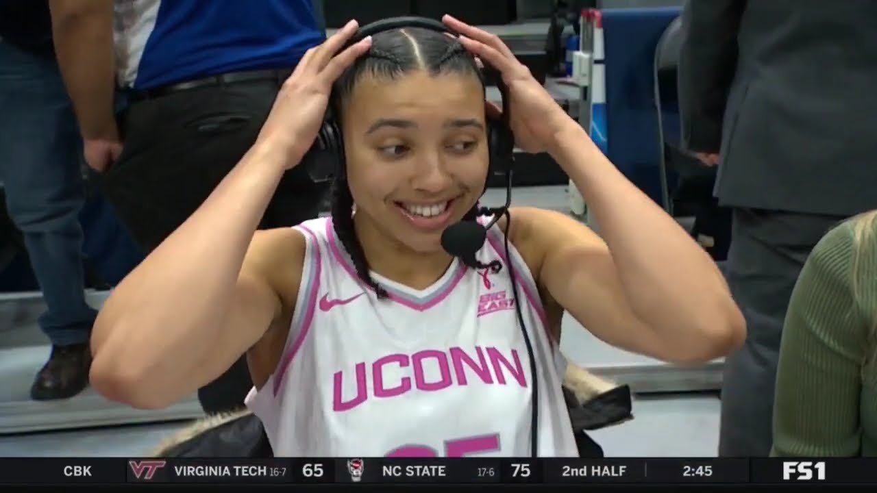 Azzi Fudd's interview after the Butler game