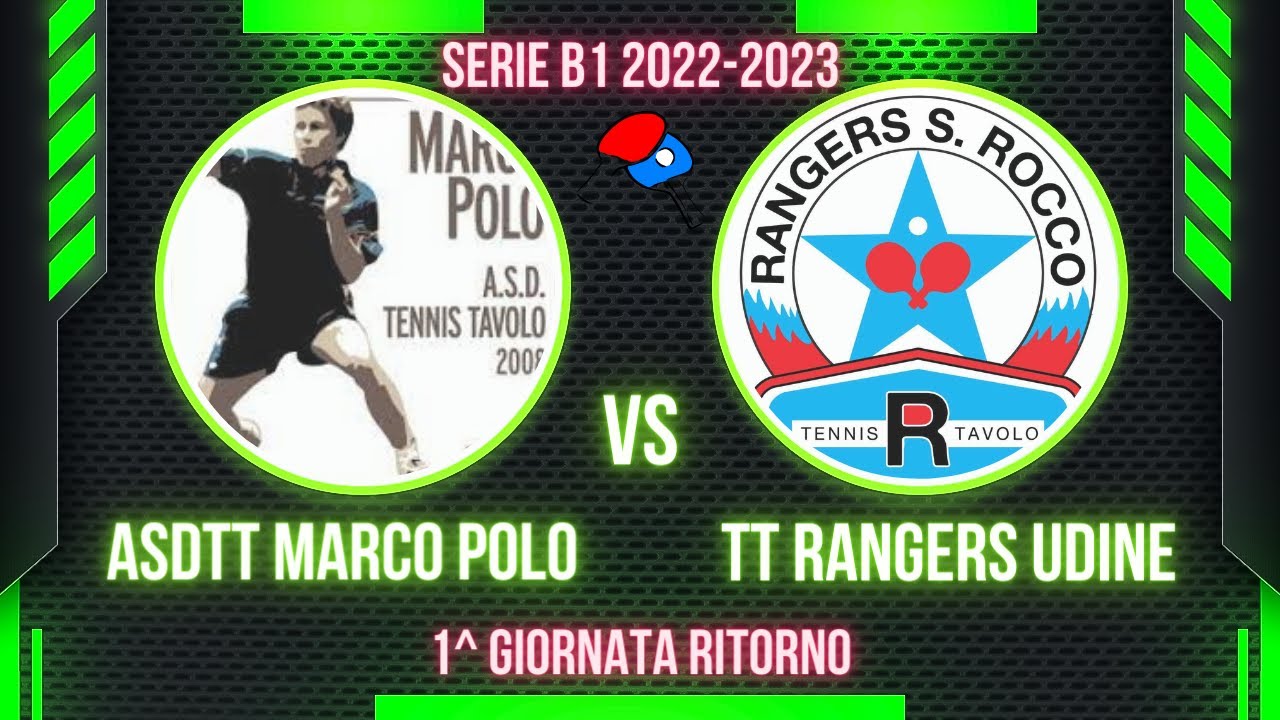 HIGHLIGHTS | ASDTT Marco Polo - TT Rangers Udine | Serie B1 Girone A - 1^ Giornata ritorno