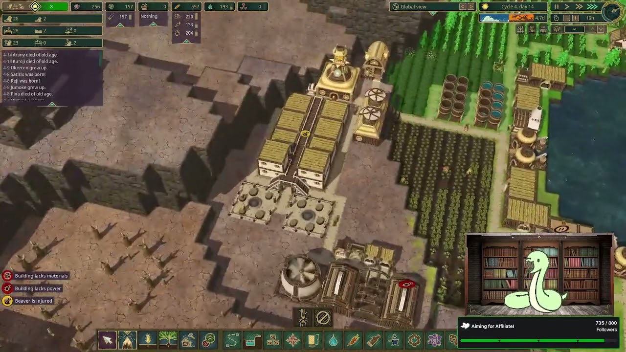 2nd Attemp Oasis 10/30/2025 | Folktail Hard | Timberborn Twitch Vod