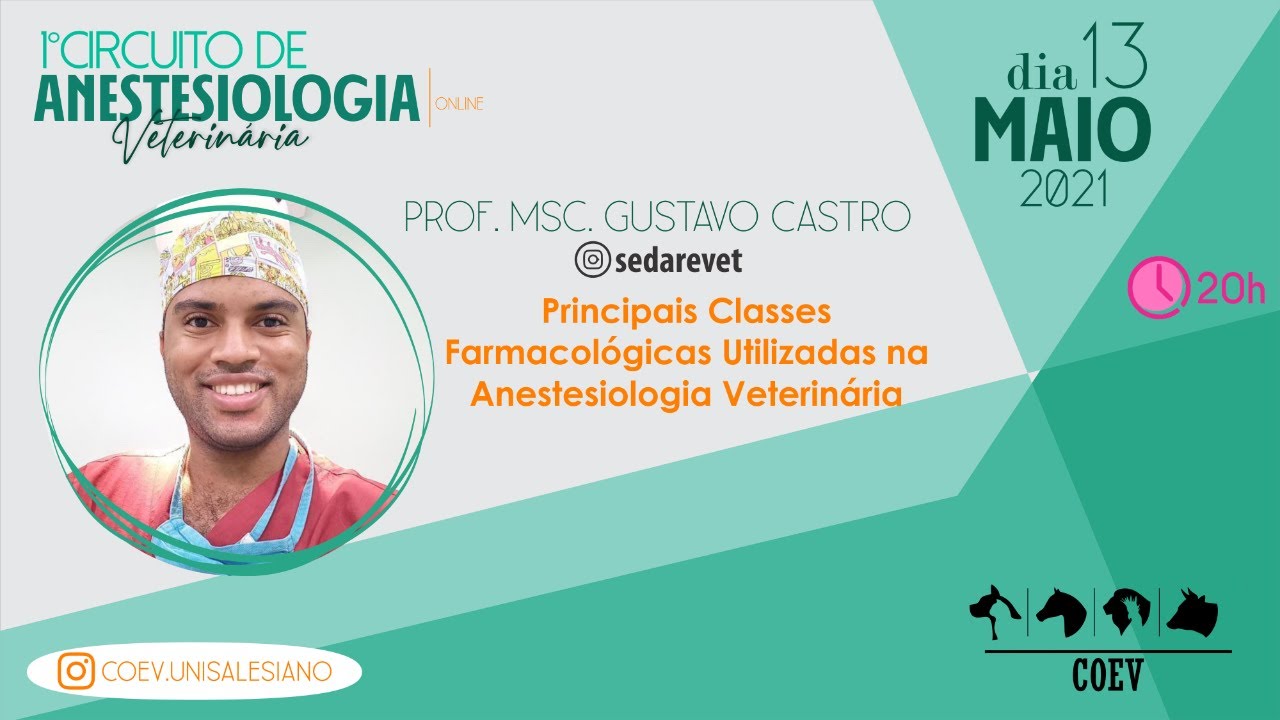 Principais Classes Farmacológicas Utilizadas na Anestesiologia Veterinária.
