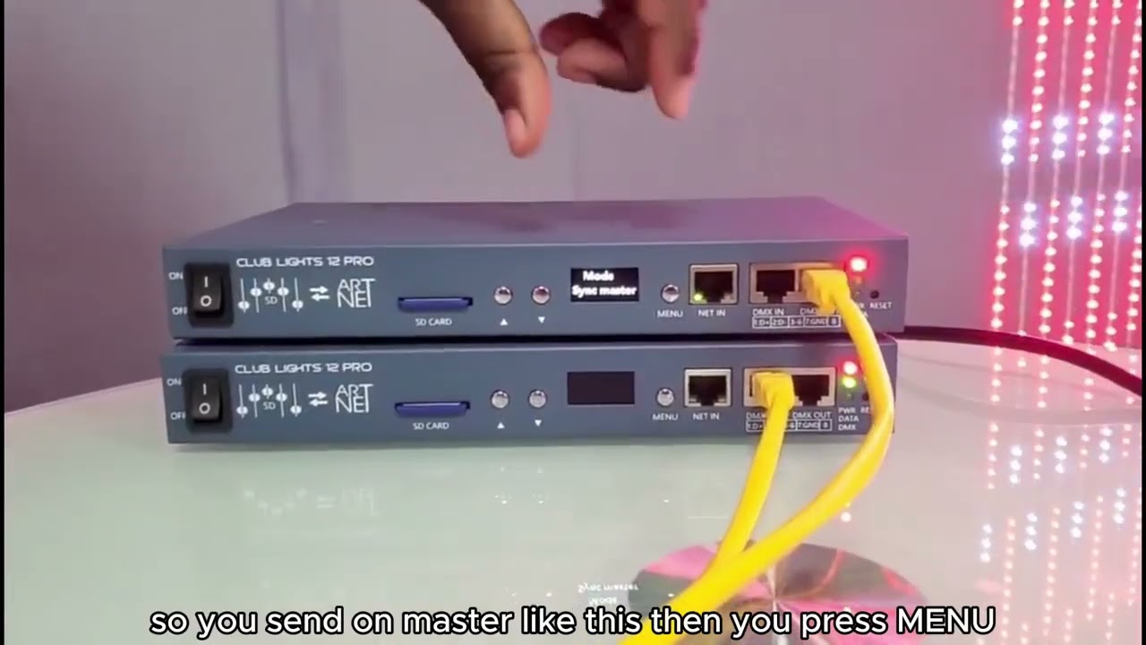 How to do cascading with GC 6612pro controller #gc6612 #6612pro#arnetledcontroller#6612uservideo