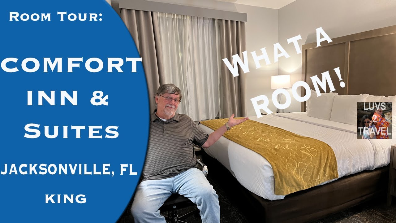 This is a COMFORT INN & SUITES? WOW! Let's check out the room!