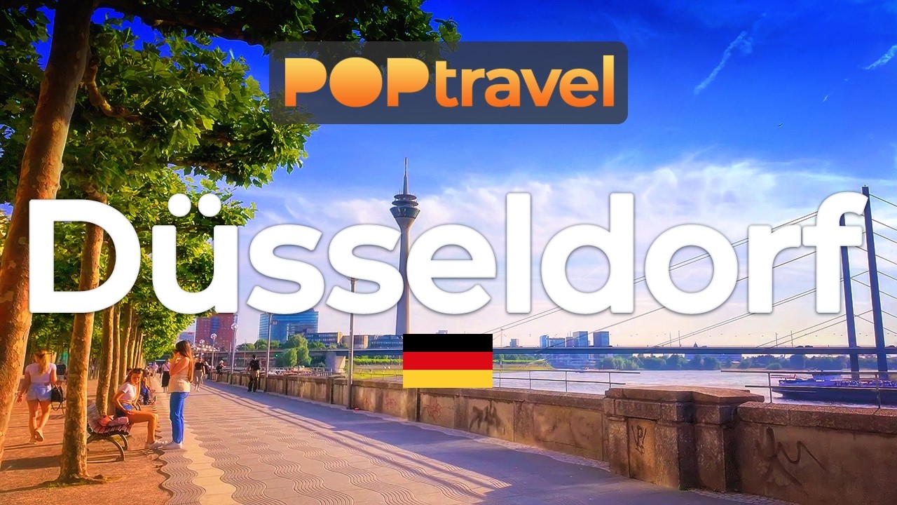 ДЮССЕЛЬДОРФ, Германия 🇩🇪 - 4K HDR пешеходная экскурсия с субтитрами