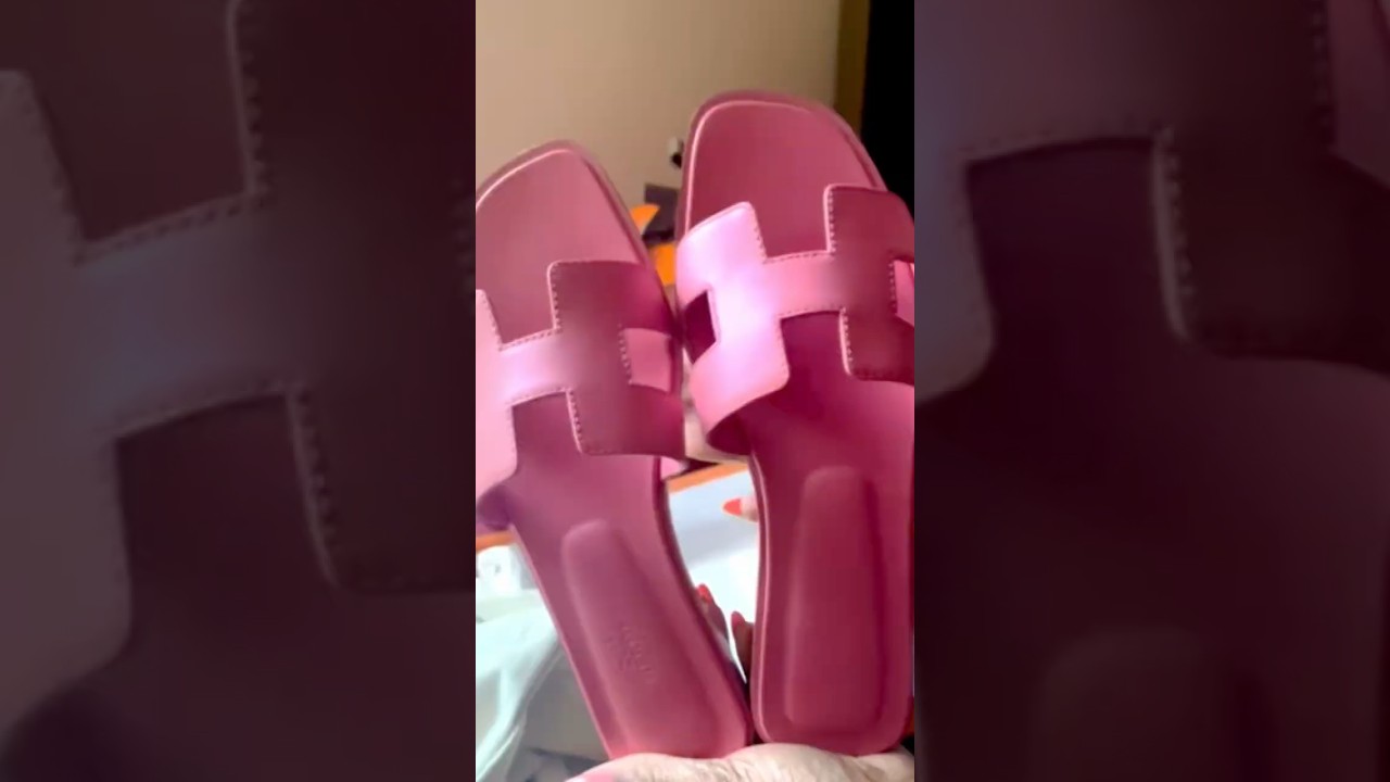 UNBOXING HERMES ORAN SANDALS ROSE PETALE 