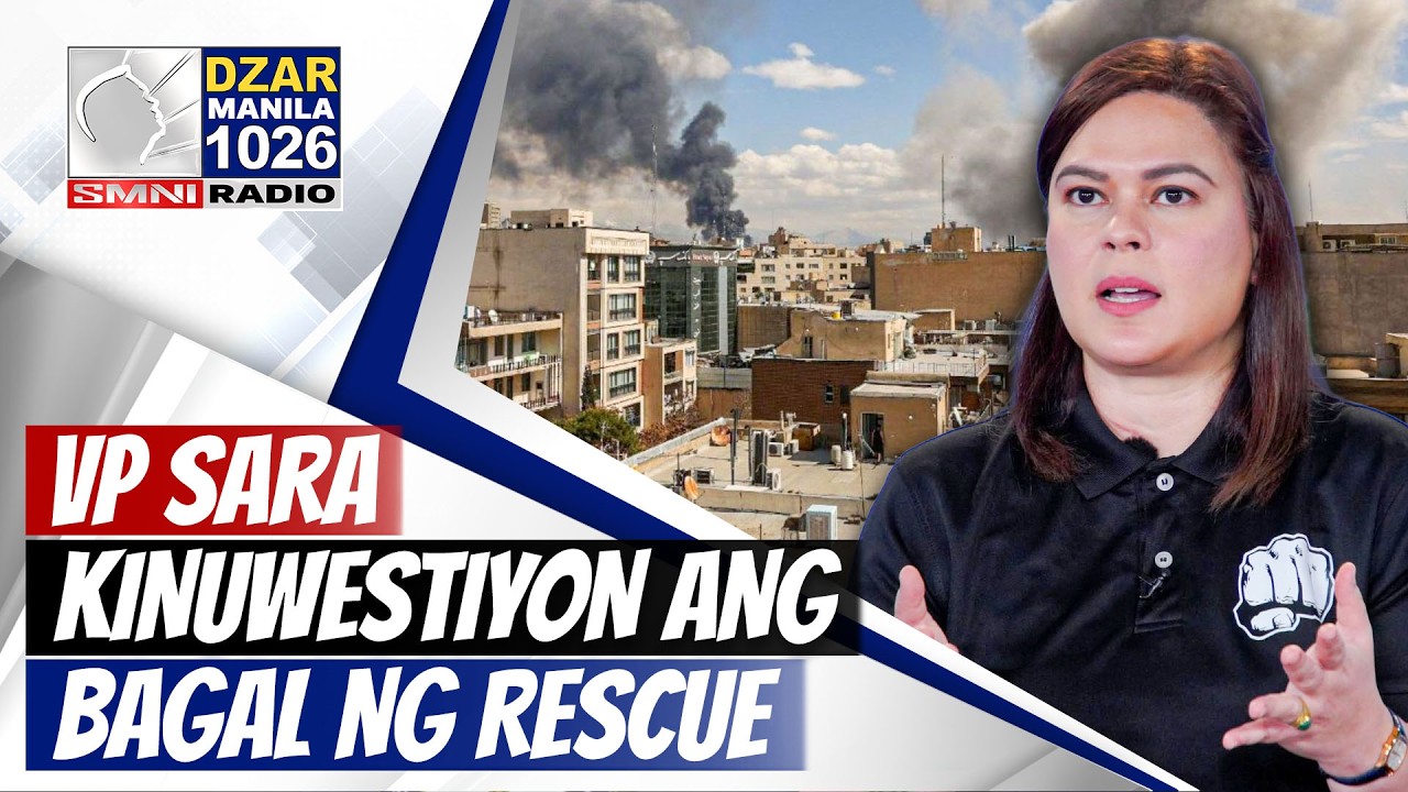 #SMNIRadioNB: VP Sara, kinuwestiyon ang bagal ng rescue flights
