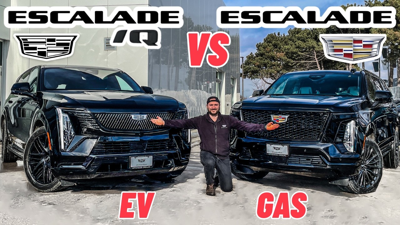 EV vs Gas SHOWDOWN! Cadillac Escalade IQ vs Cadillac Escalade SUV Comparison - Which One Is Better?