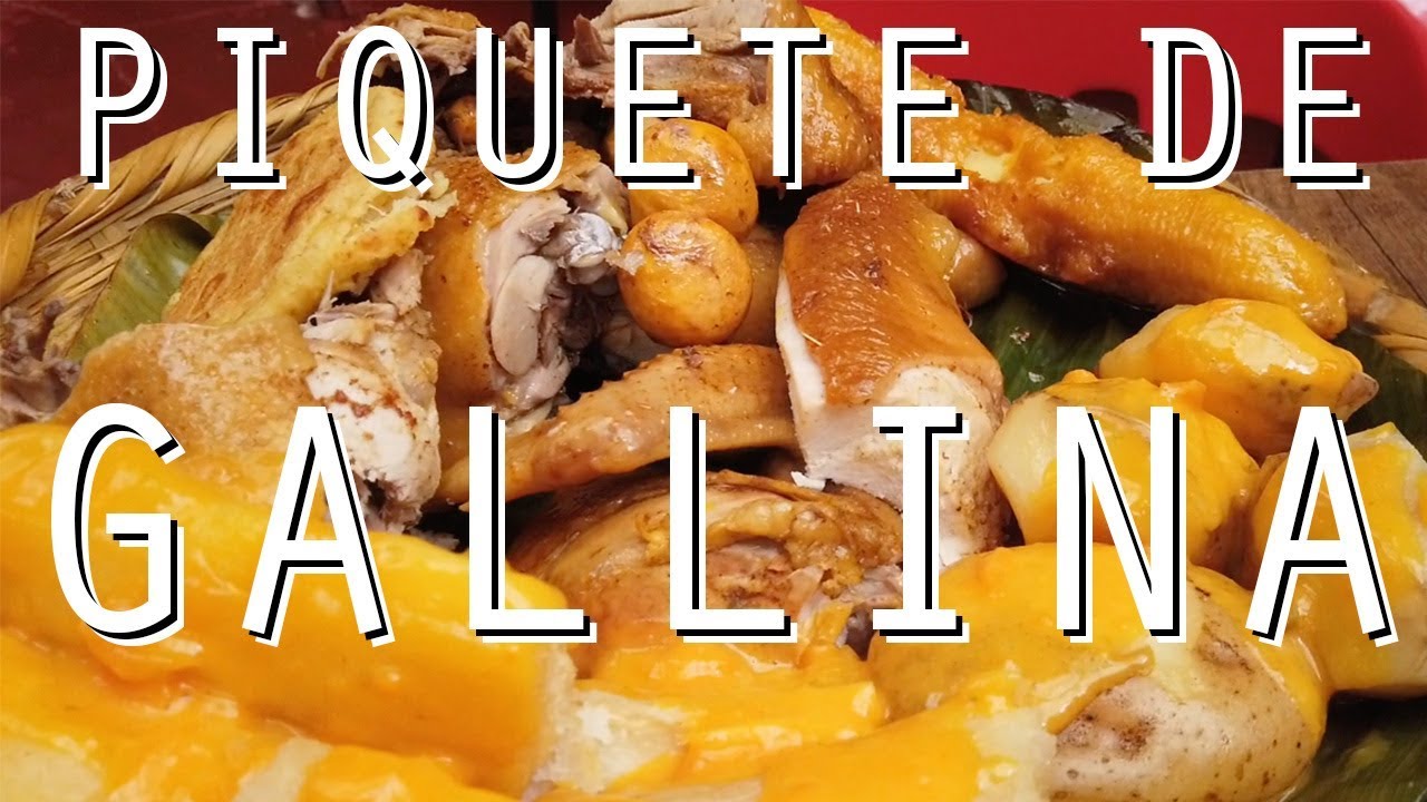 COMIENDO PESCUEZO DE GALLINA - piqueteadero doña nieves -Comer En La Calle