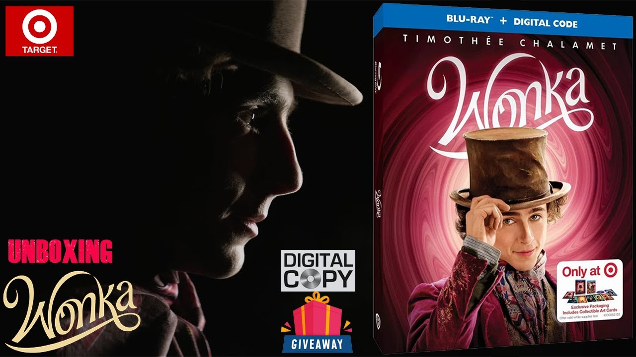 Wonka 2023 Target Exclusive Blu Ray (Review and Unboxing) (Timothée Chalamet) Digital Code Giveaway