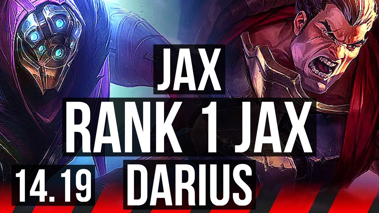 JAX vs DARIUS (TOP) | Rank 1 Jax, 72% winrate, Rank 8, 4k comeback | EUW Challenger | 14.19
