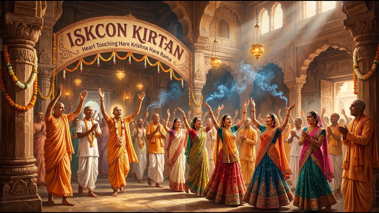 Best ISKCON Kirtan | Hare Krishna Hare Rama 1 Hour 14 Minutes Chant | Stress Relief & Inner Peace