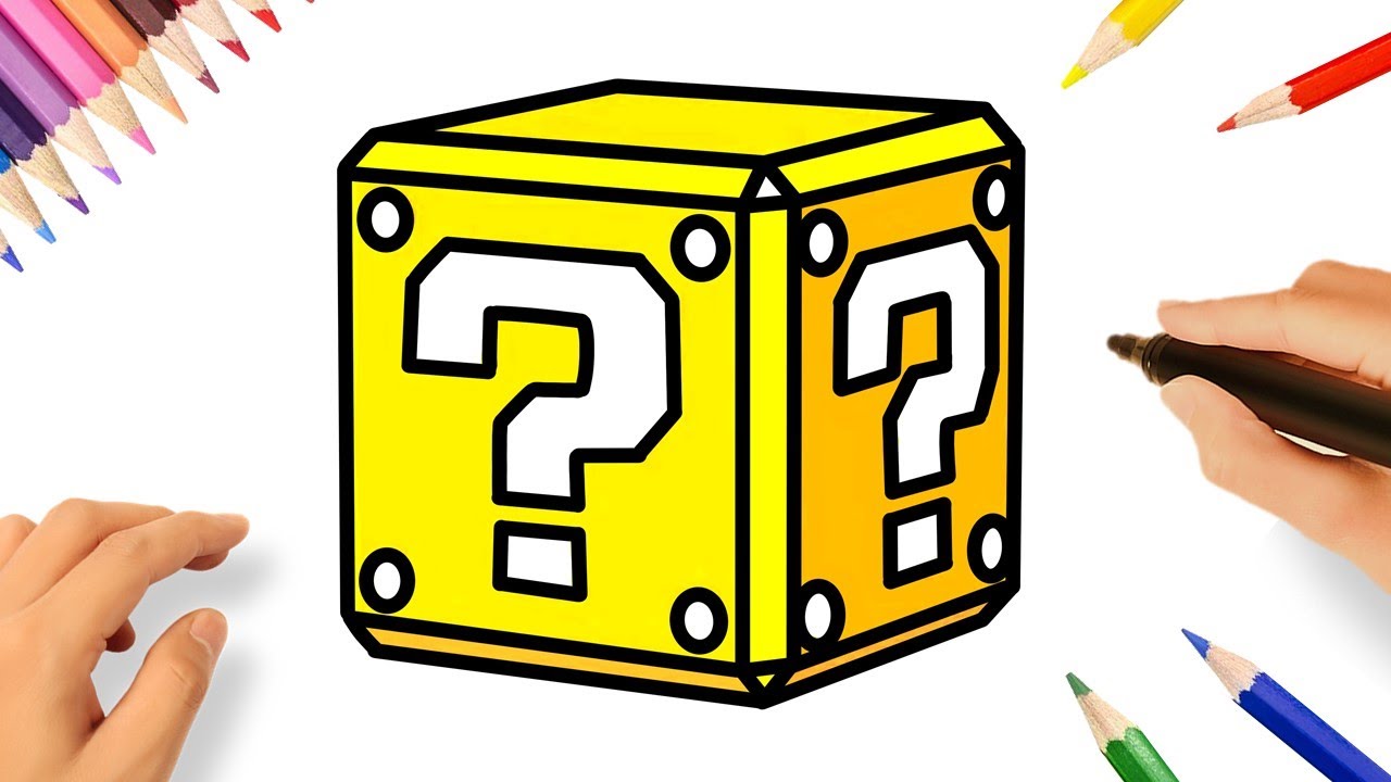 COMMENT DESSINER BOÎTE MYSTÈRE | SUPER MARIO BROS