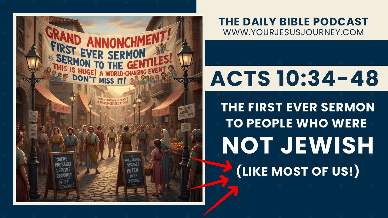 The FIRST EVER sermon to people who were not Jewish (Like most of us!) Acts 10:34-48