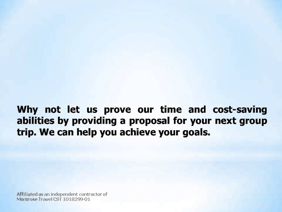 Canna Travel Group Capabilities   About Us