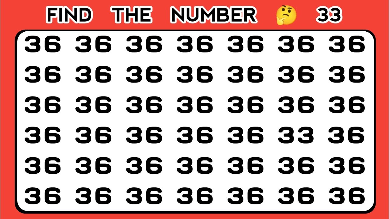 Test your visual skills| Find odd one out | number and letter edition