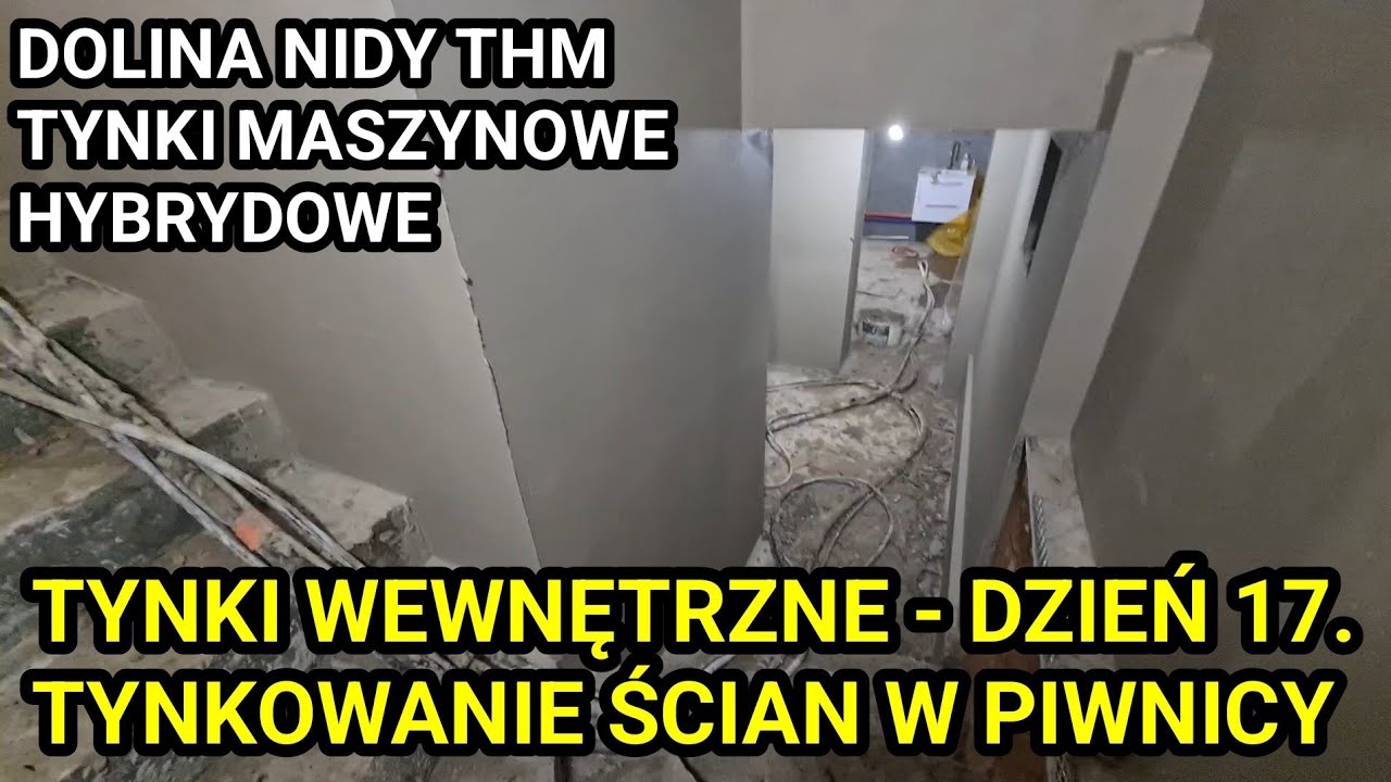 NOWE TYNKI NA STARE DZIEŃ 17. Tynkowanie piwnicy #remontdomu #tynki #tynkowanie #remontdomu #dom 