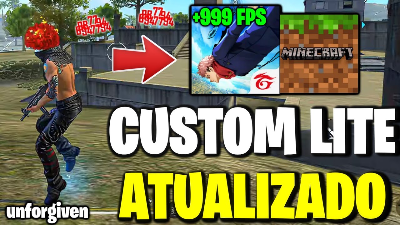 CUSTOM LITE REDUZIR GRAFICO FREE FIRE OTIMIZADO ATUALIZADO PARA TODOS CELULARES!