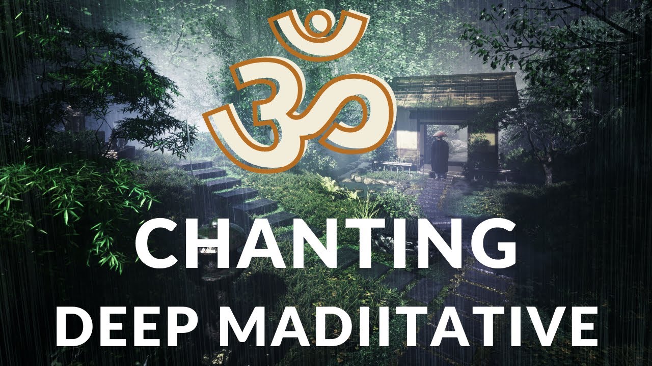 ॐ Chanting | Heavy Rain and Thunderstorm Sound | Removes All Negative Blocks