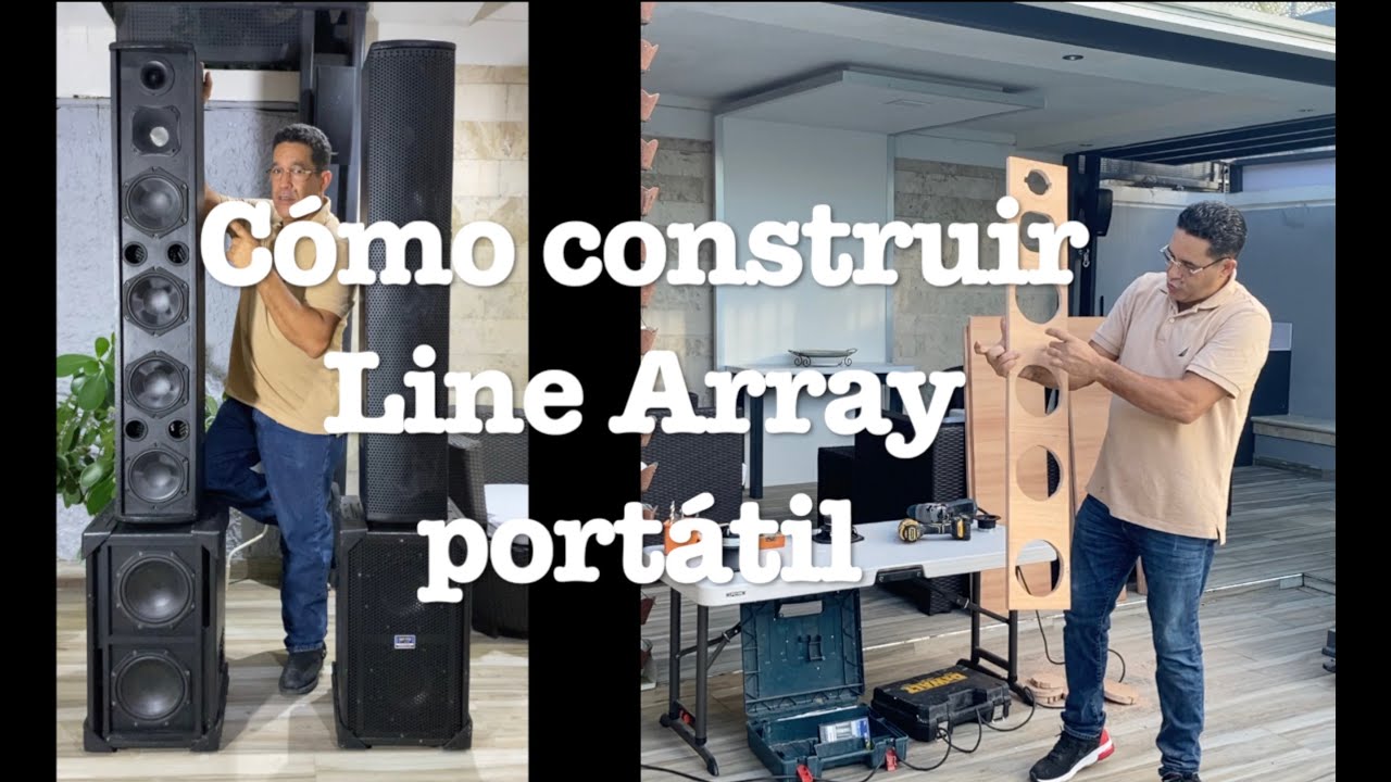 como construir line array portatil